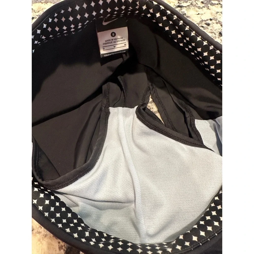 Nike Womens Black Athletic Swim Tennis Yoga Size‎  8 Medium Built-in Liner